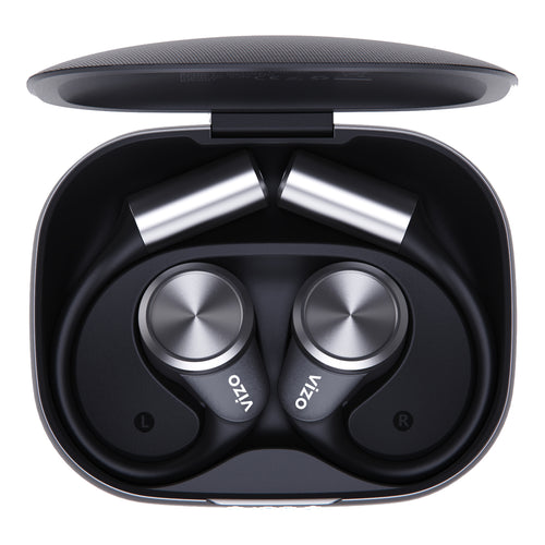 VIZO True Wireless Open Ear Earbuds with Charging Case