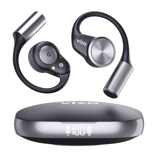 VIZO True Wireless Open Ear Earbuds with Charging Case